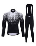 HOLOKOLO Cyklistický zimní dres a kalhoty - POLAR WINTER  - bílá/černá