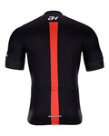 HOLOKOLO Cyklistický dres s krátkým rukávem - OBSIDIAN - červená/černá
