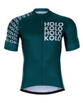 HOLOKOLO Cyklistický dres s krátkým rukávem - SHAMROCK - zelená