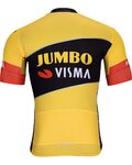 BONAVELO Cyklistický dres s krátkým rukávem - JUMBO-VISMA 2023 - žlutá/černá