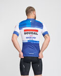 BONAVELO Cyklistický dres s krátkým rukávem - SOUDAL QUICK-STEP 24 - bílá/modrá