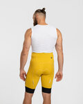 HOLOKOLO Cyklistické kalhoty krátké bez laclu - ELITE - černá/žlutá