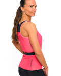HOLOKOLO Cyklistický dres bez rukávů - ENERGY LADY - černá/růžová