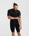 HOLOKOLO Cyklistický dres s krátkým rukávem - VICTORIOUS GOLD - černá