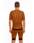 HOLOKOLO Cyklistický krátký dres a krátké kalhoty - VICTORIOUS - hnědá