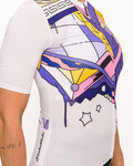 HOLOKOLO Cyklistický dres s krátkým rukávem - FANTASY ELITE LADY - vícebarevná/bílá