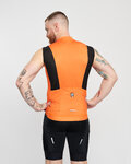 HOLOKOLO Cyklistický dres bez rukávů - AIRFLOW - oranžová