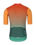 HOLOKOLO Cyklistický dres s krátkým rukávem - INFINITY - oranžová/zelená/červená