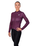 HOLOKOLO Cyklistický dres s dlouhým rukávem zimní - STARLIGHT LADY WNT - fialová