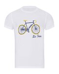 NU. BY HOLOKOLO Cyklistické triko s krátkým rukávem - LE TOUR LEMON II. - bílá