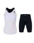 HOLOKOLO top a krátké kalhoty - ENERGY LADY - bílá/černá