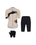 RIVANELLE Cyklistický mega set - HANDS LADY - béžová/černá