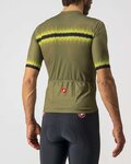 CASTELLI Cyklistický krátký dres a krátké kalhoty - GRIMPEUR - zelená/černá