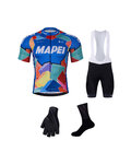 BONAVELO Cyklistický mega set - MAPEI - bílá/modrá/černá
