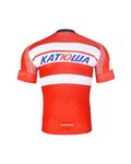 BONAVELO Cyklistický krátký dres a krátké kalhoty - KATUSHA - černá/červená