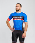 BONAVELO Cyklistický krátký dres a krátké kalhoty - GARMIN SHARP - modrá/černá
