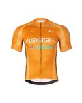 BONAVELO Cyklistický krátký dres a krátké kalhoty - EUSKALTEL - EUSKADI - černá/oranžová