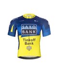 BONAVELO Cyklistický krátký dres a krátké kalhoty - SAXO BANK TINKOFF - žlutá/modrá/černá