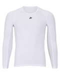HOLOKOLO Cyklistické triko s dlouhým rukávem - WINTER BASE LAYER - bílá