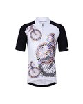 HOLOKOLO Cyklistický krátký dres a krátké kalhoty - RIDERS KIDS - vícebarevná/bílá/černá