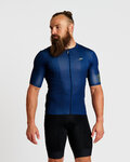 HOLOKOLO Cyklistický dres s krátkým rukávem - VICTORIOUS GOLD - modrá