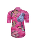 HOLOKOLO Cyklistický krátký dres a krátké kalhoty - SAFARI - černá/růžová/vícebarevná
