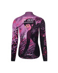RIVANELLE Cyklistická zimní bunda a kalhoty - ROSESCAPE - fialová/černá