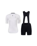 RIVANELLE Cyklistický krátký dres a krátké kalhoty - VICTORIOUS GOLD LADY - bílá/černá