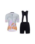 RIVANELLE Cyklistický krátký dres a krátké kalhoty - SPIRIT  - vícebarevná/černá/šedá