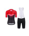 RIVANELLE Cyklistický krátký dres a krátké kalhoty - ARROW II - červená/černá