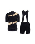 RIVANELLE Cyklistický krátký dres a krátké kalhoty - GLAMOR - černá/béžová