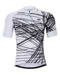 HOLOKOLO Cyklistický krátký dres a krátké kalhoty - CLASH - bílá/černá
