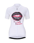 HOLOKOLO Cyklistický dres s krátkým rukávem - CASSIS LADY - bílá