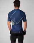 HOLOKOLO Cyklistický dres s krátkým rukávem - SPARKLE - modrá