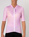 HOLOKOLO Cyklistický dres s krátkým rukávem - SPARKLE LADY - růžová