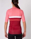 HOLOKOLO Cyklistický dres s krátkým rukávem - SPORTY LADY - růžová/bordó