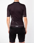HOLOKOLO Cyklistický krátký dres a krátké kalhoty - PLAYFUL ELITE LADY - černá