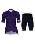 HOLOKOLO Cyklistický krátký dres a krátké kalhoty - EXCITED ELITE LADY - černá/modrá