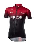 CASTELLI Cyklistický dres s krátkým rukávem - INEOS 2020 KIDS - červená/černá
