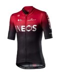 CASTELLI Cyklistický dres s krátkým rukávem - INEOS 2020 - červená/černá