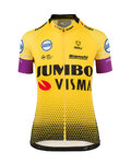 AGU Cyklistický dres s krátkým rukávem - JUMBO-VISMA 19 LADY  - žlutá/černá