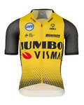 AGU Cyklistický dres s krátkým rukávem - JUMBO-VISMA 2019 - žlutá/černá