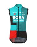 LE COL Cyklistická vesta - BORA HANSGROHE 2022 - červená/černá/zelená