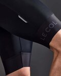 LE COL Cyklistické kalhoty krátké s laclem - PRO - černá
