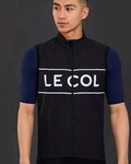 LE COL Cyklistická vesta - SPORT LOGO GILET - bílá/černá