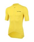 LE COL Cyklistický dres s krátkým rukávem - HORS CATEGORIE II - žlutá