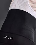 LE COL Cyklistické kalhoty krátké s laclem - SPORT - bílá/černá