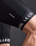 LE COL Cyklistické kalhoty krátké s laclem - SPORT - bílá/černá
