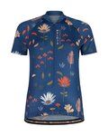 MALOJA Cyklistický dres s krátkým rukávem - GANESM. AOP 1/2 LADY - modrá