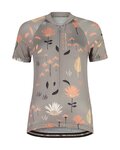 MALOJA Cyklistický dres s krátkým rukávem - GANESM. AOP 1/2 LADY - šedá